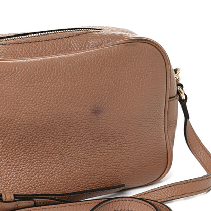 Gucci Pebbled Calfskin Small Soho Disco Bag Camelia 12 of 12