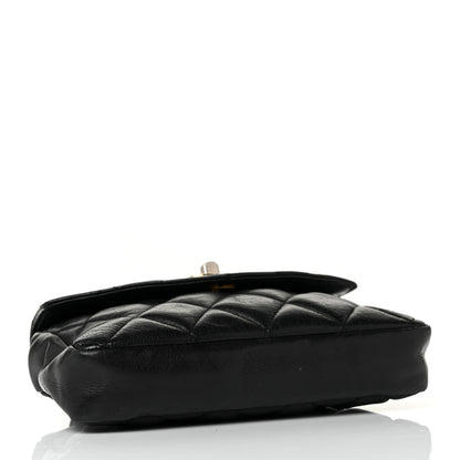 Chanel Lambskin Quilted Flap Waist Belt Bag Black 3 of 8