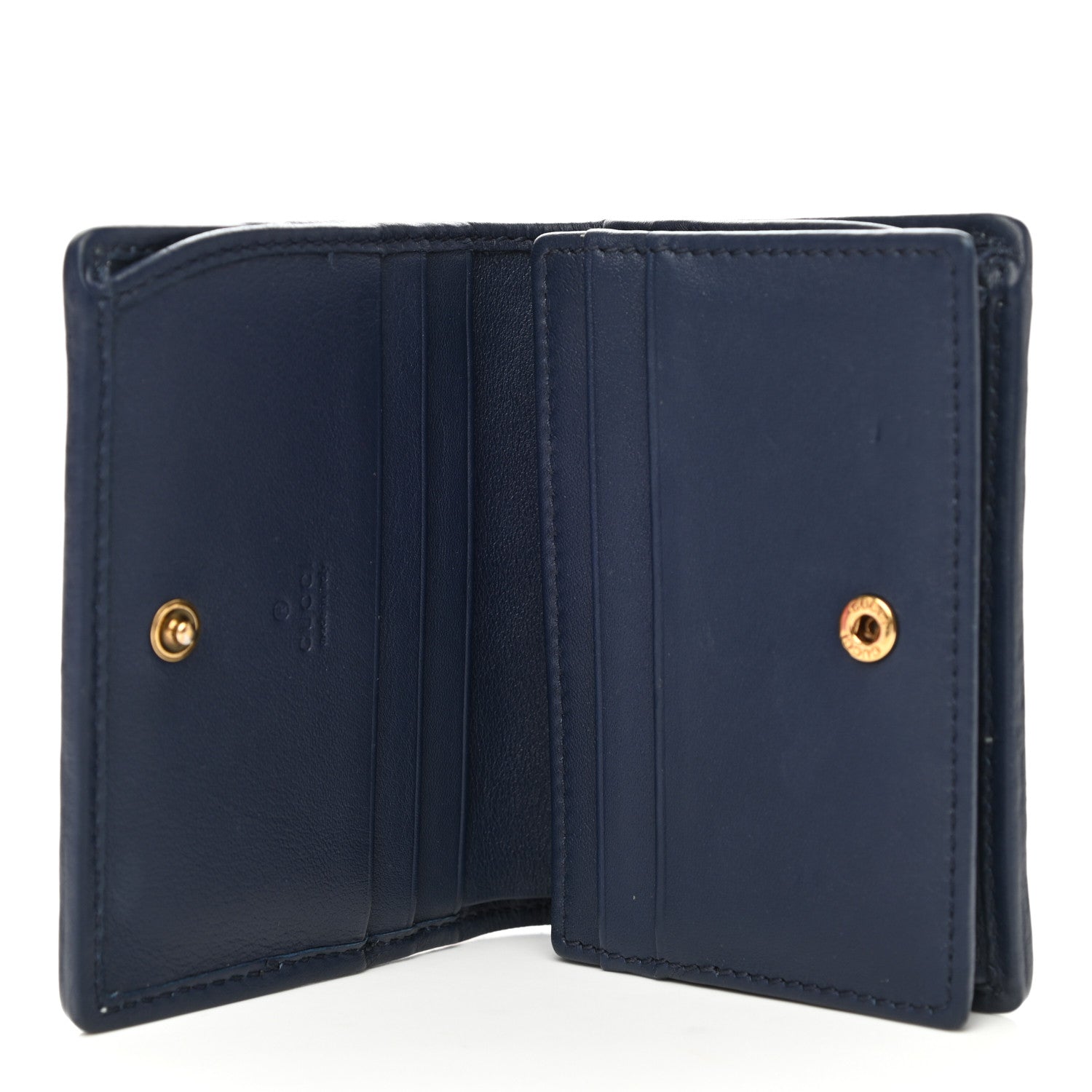Gucci Canvas Flora Floral Trapuntata Zumi Card Case Wallet Great White Multicolor Blue Agata 5 of 9