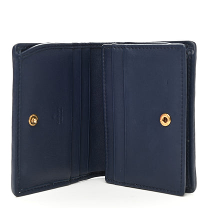 Gucci Canvas Flora Floral Trapuntata Zumi Card Case Wallet Great White Multicolor Blue Agata 5 of 9