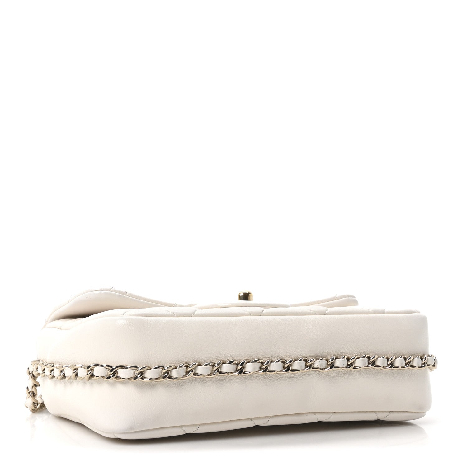 Chanel Lambskin Quilted Small My Precious Flap White 4 of 10