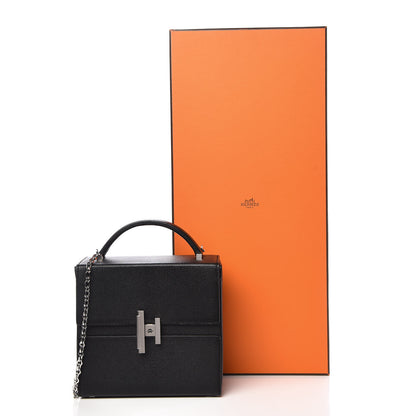 Hermes Chevre Mysore Cinhetic Boxy Top Handle Bag Black 12 of 12