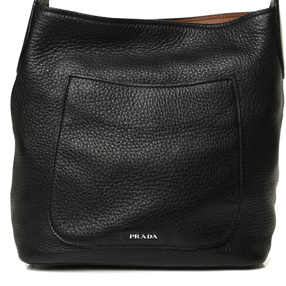 Prada Cervo Hobo Black Cammell 10 of 10
