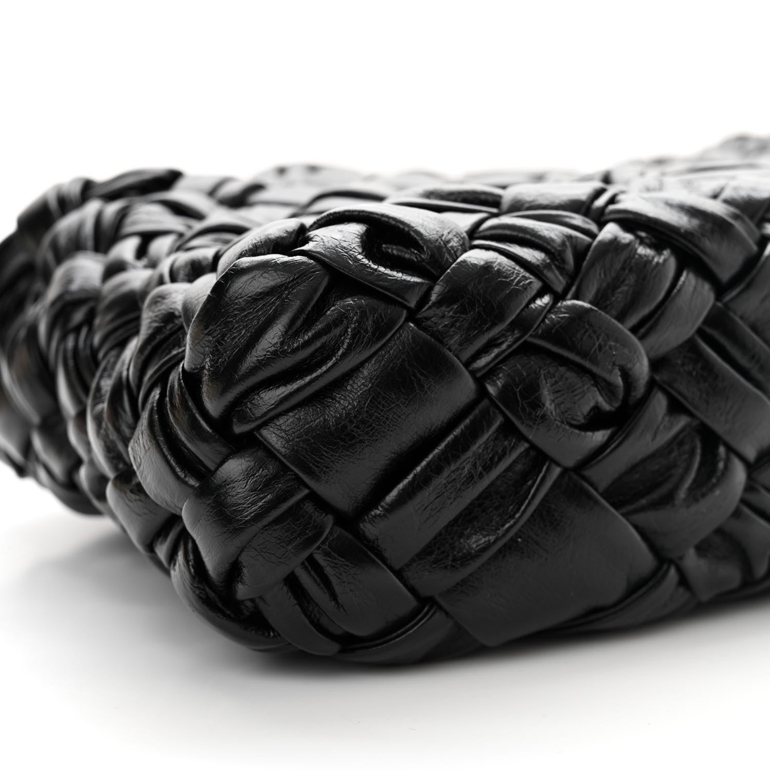 Bottega Veneta Calfskin Intrecciato Kalimero Cha-Cha Clutch Black 8 of 10