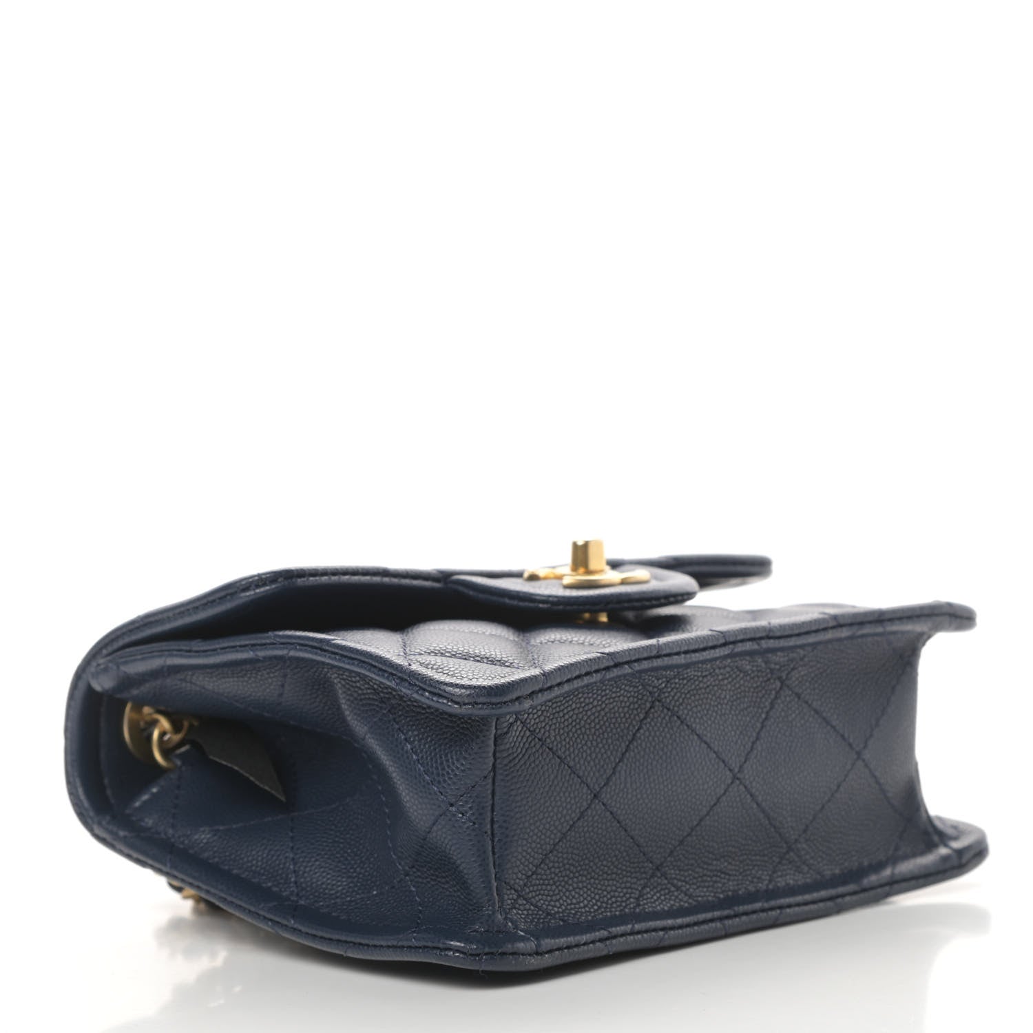 Chanel Caviar Quilted Mini Sweet Classic Flap Navy Blue 4 of 10