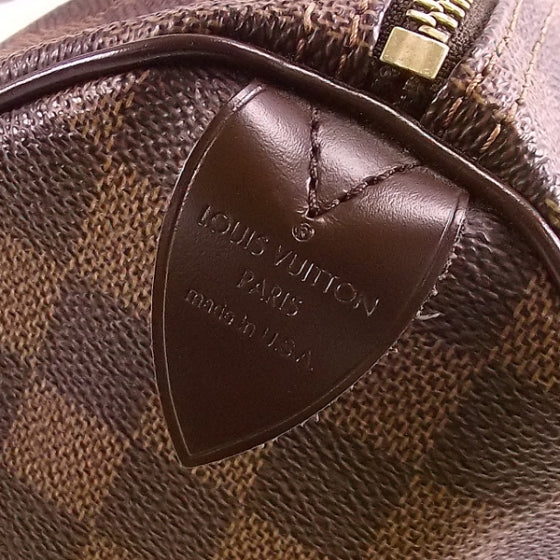 Louis Vuitton Damier Ebene Speedy 25 6 of 9