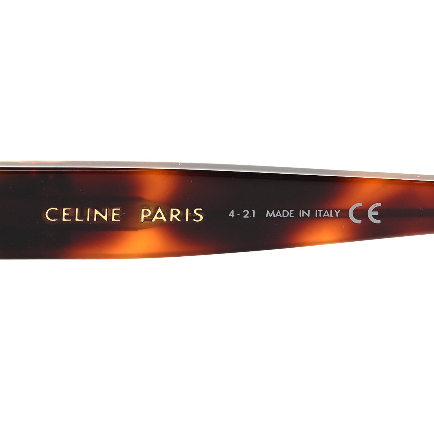 Celine Acetate Triomphe Sunglasses CL40189F Blonde Havana 5 of 8