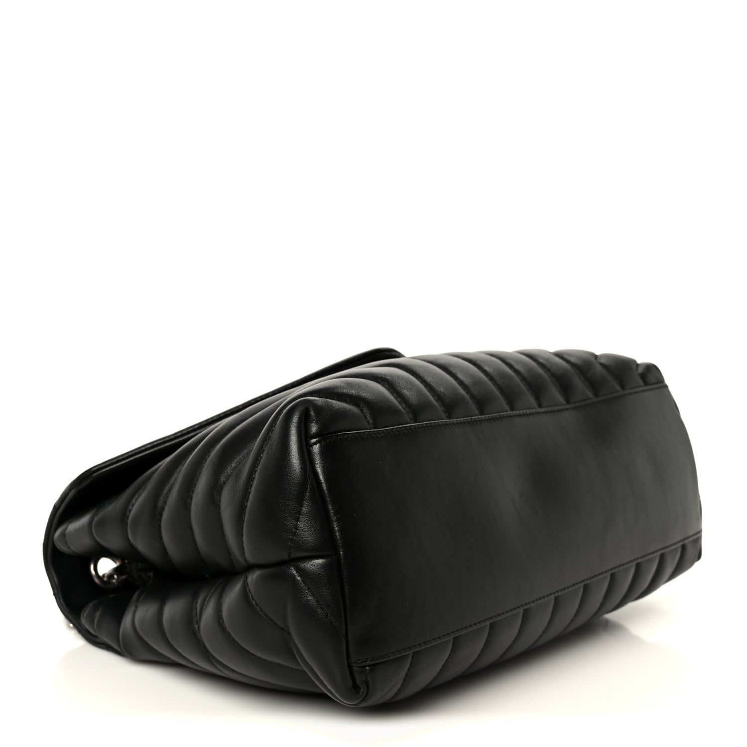 Saint Laurent Calfskin Y Quilted Monogram Medium Loulou Chain Satchel Black 4 of 11