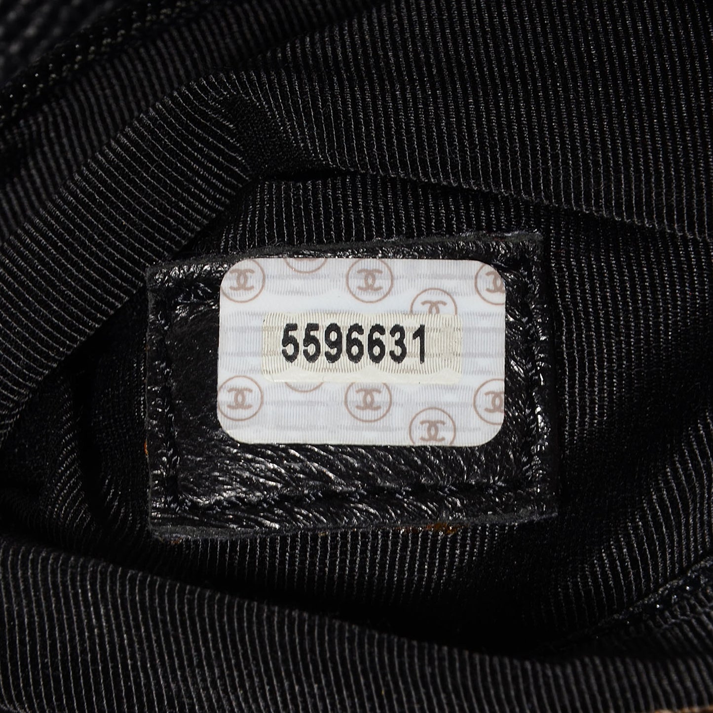 Grained Calfskin Tortoise CC Backpack Black