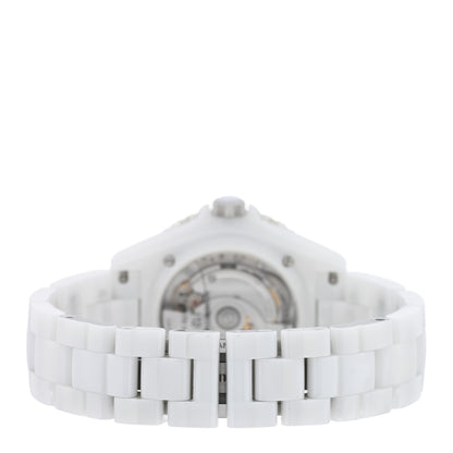 Chanel Stainless Steel Ceramic 38mm J12 Limited Edition Mademoiselle La Pausa Automatic Watch White 3 of 5