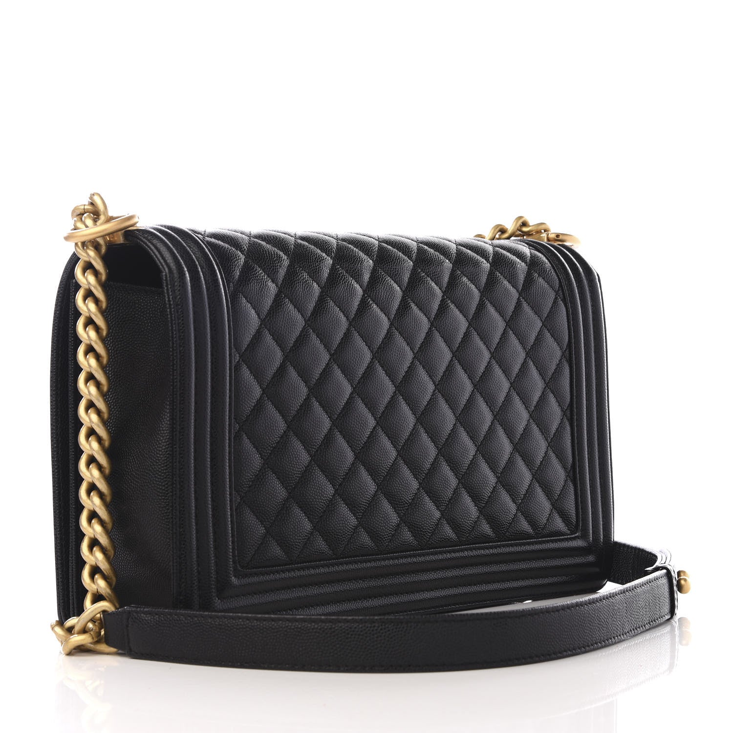 Chanel Caviar Quilted New Medium Boy Flap Black 2 of 9
