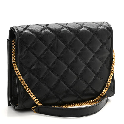 Saint Laurent Lambskin Quilted Mini Becky Chain Bag Black 3 of 12
