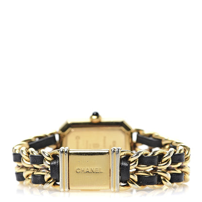 Chanel Stainless Steel Lambskin 20mm Chain Premiere Quartz Watch Gold M 4 of 6