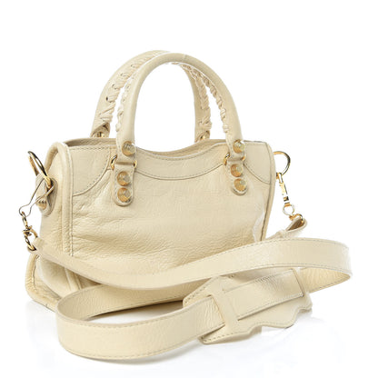 Balenciaga Agneau Giant 12 Gold Hardware Mini City Blanc Creme Light Craie 3 of 12