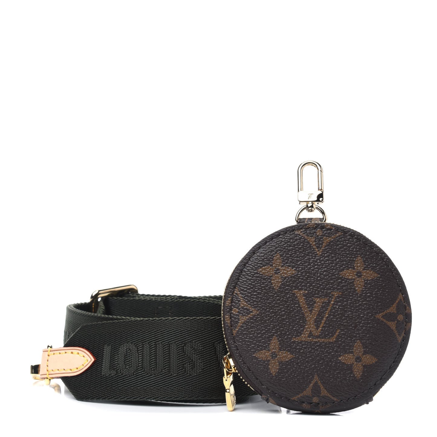 Monogram Multi Pochette Accessories Bandouliere Shoulder Strap Kaki