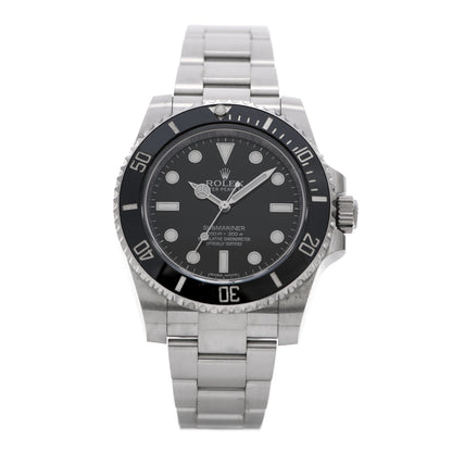 Rolex Stainless Steel 40mm Oyster Perpetual Submariner Watch Black 114060 1 of 5