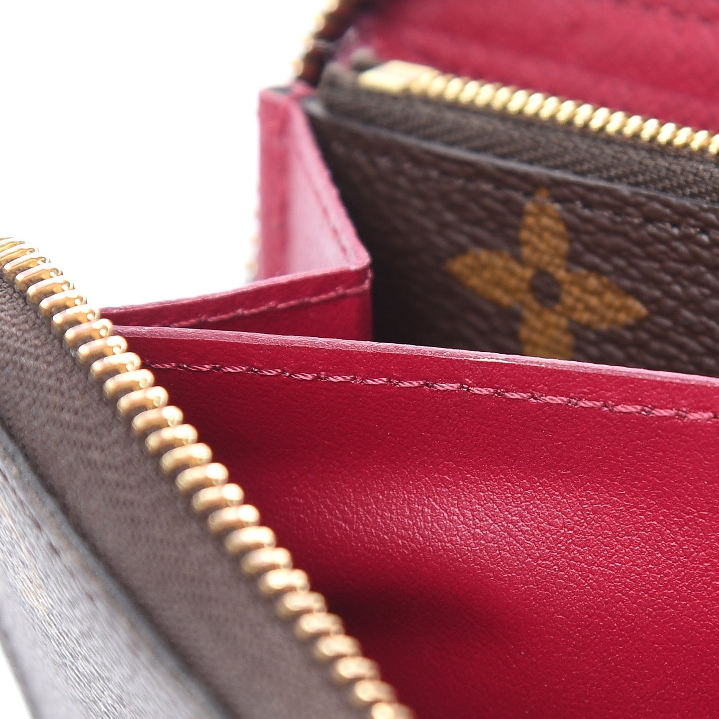 Monogram Clemence Wallet Fuchsia