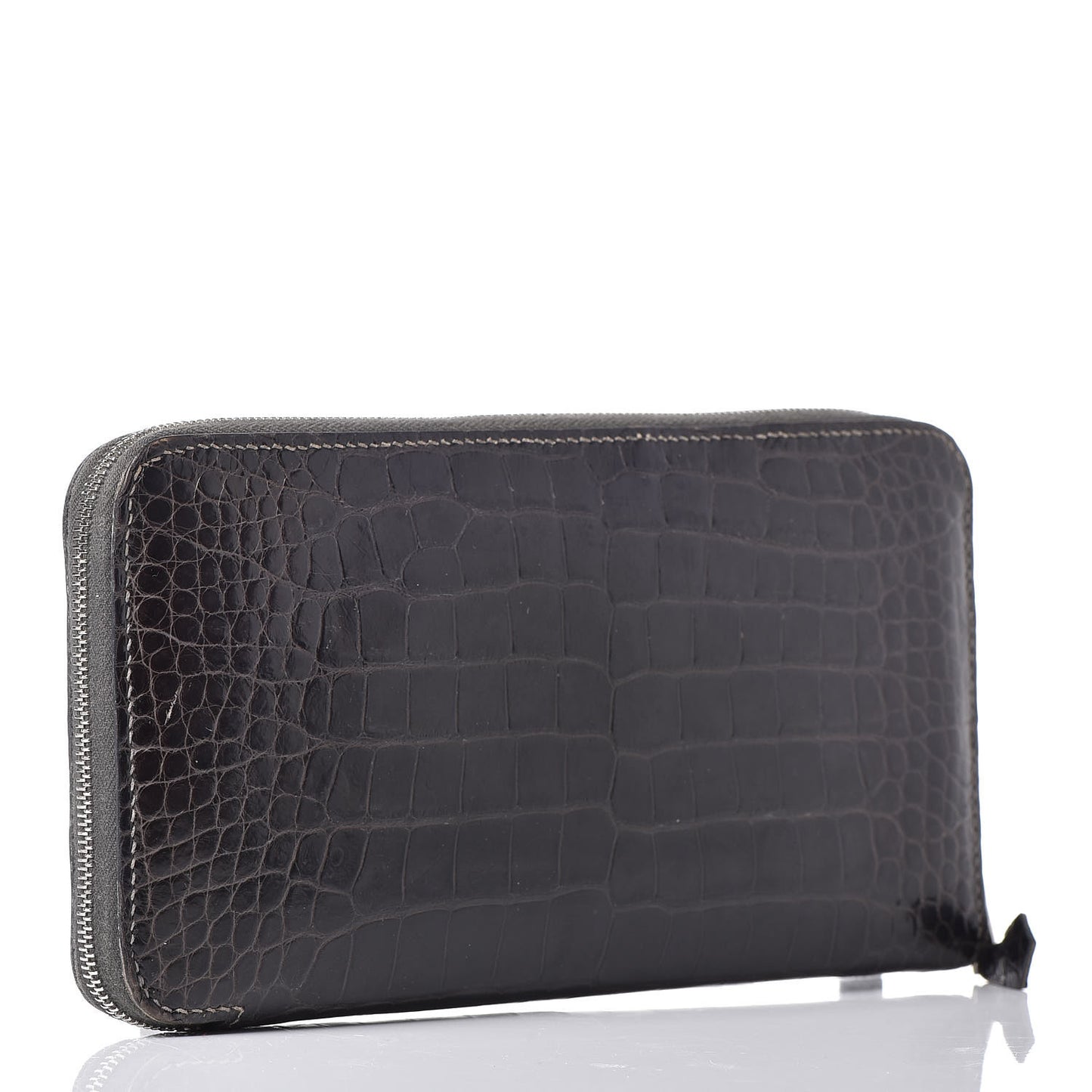 Shiny Alligator Azap Wallet Graphite
