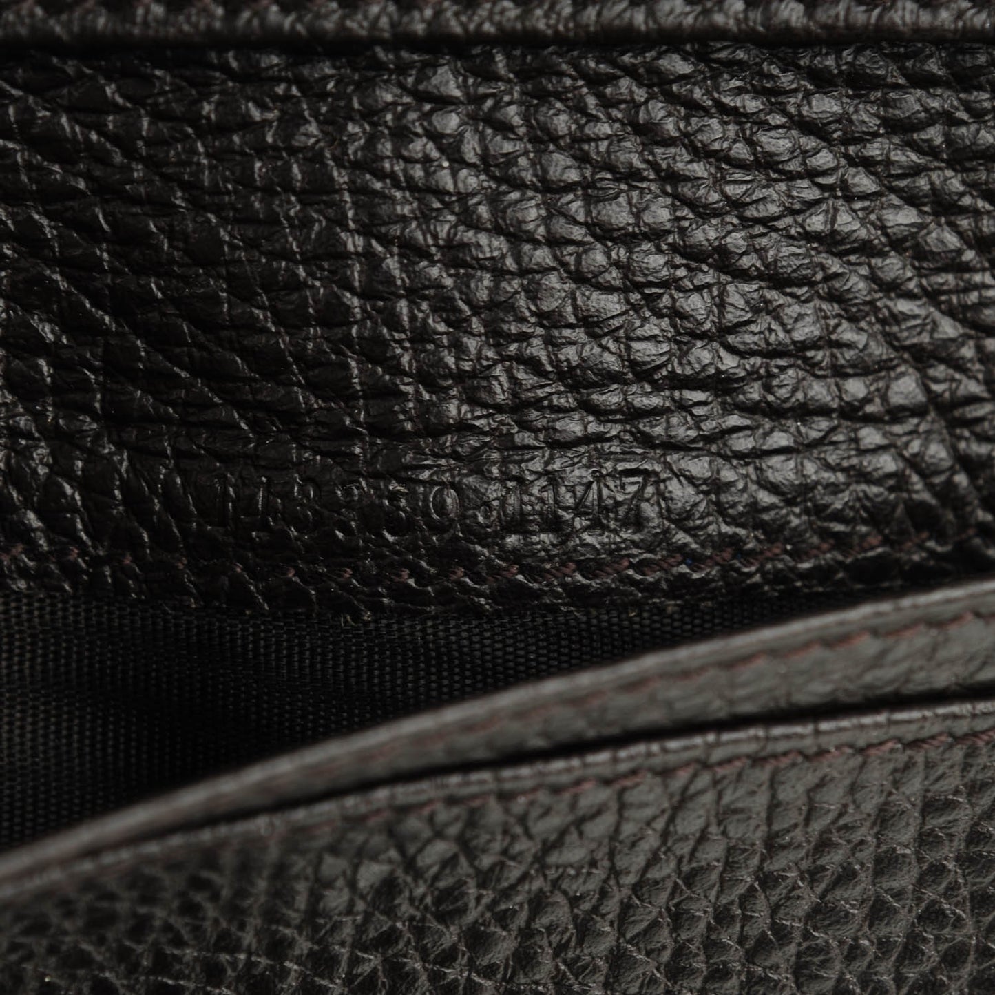 Denim Monogram Calfskin Continental Wallet Dark Brown