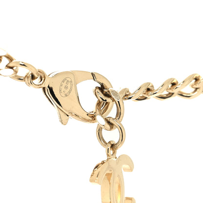 Chanel Crystal Chain CC Link Choker Gold Silver 4 of 5