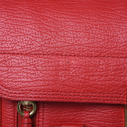 3.1 Phillip Lim 3.1 Textured Calfskin Medium Pashli Satchel Red 14 of 15