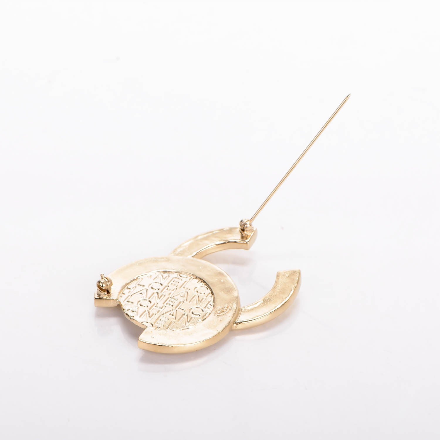 Chanel Large CC Brooch Gold 3 of 5