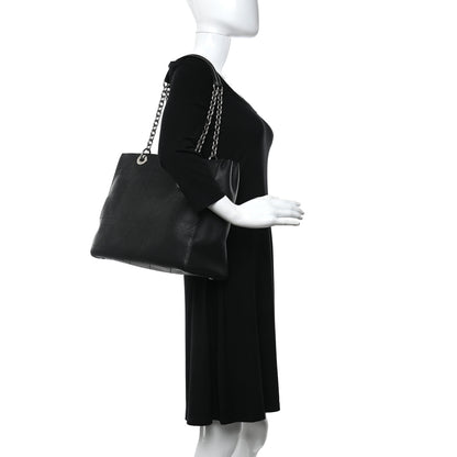 Christian Dior Grained Calfskin Cannage Medium Ultradior Tote Black 2 of 14