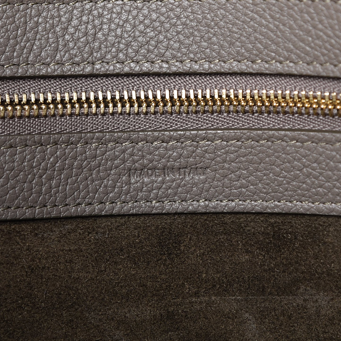 Soft Grained Calfskin Small Belt Cabas Phantom Taupe