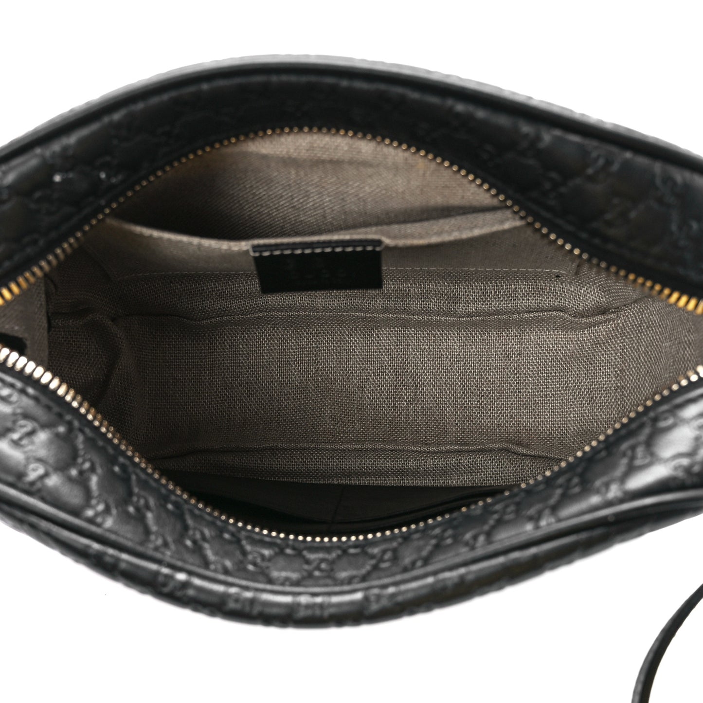 Microguccissima Mini Bree Messenger Bag Black