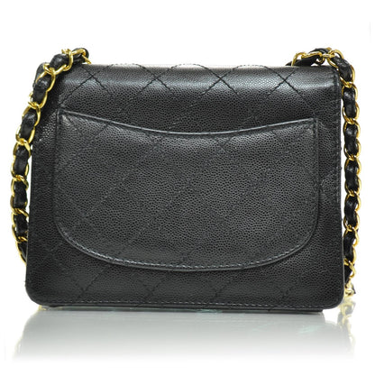 Chanel Caviar Diamond Stitched Mini Flap Black 6 of 9