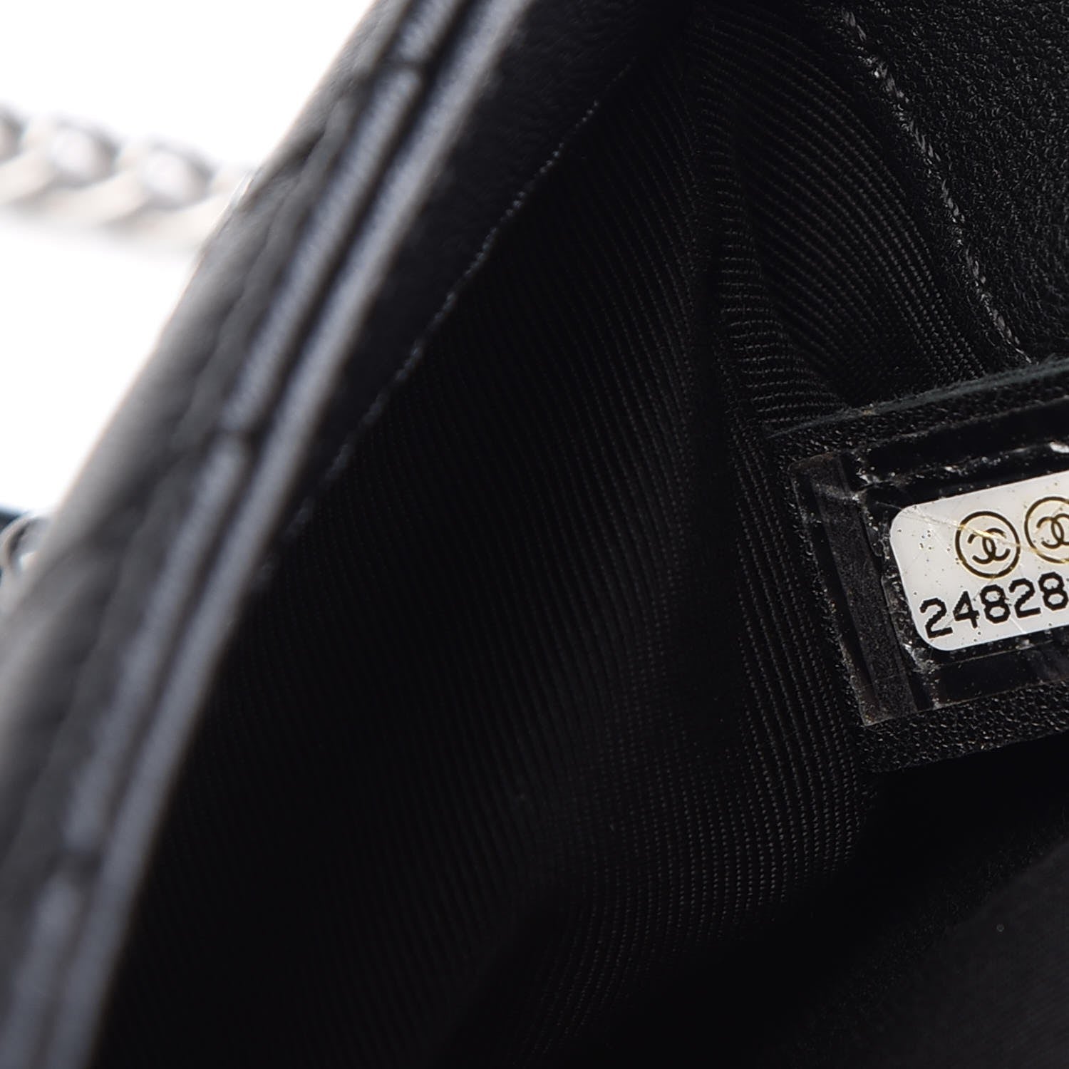 Chanel Sheepskin Chevron Quilted Studded Mini Flap Black 7 of 7