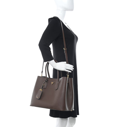 Prada Saffiano Cuir Tote Cacao 2 of 19