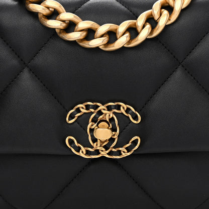 Chanel Lambskin Quilted Medium Chanel 19 Flap Black 8 of 10