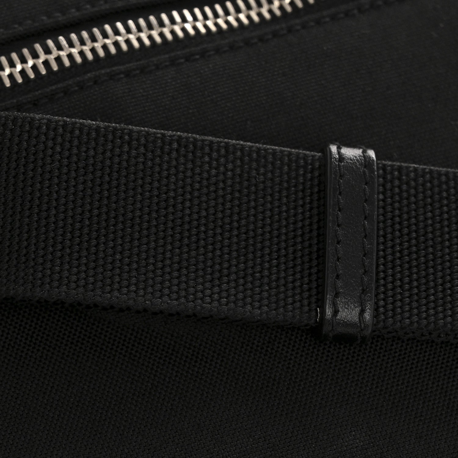 Saint Laurent Canvas Calfskin City Belt Bag Black 12 of 13