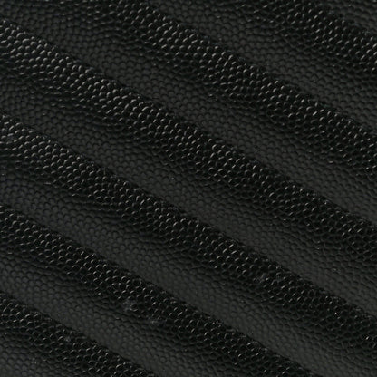 Saint Laurent Grain De Poudre Matelasse Chevron Monogram Chain Wallet Black 14 of 17