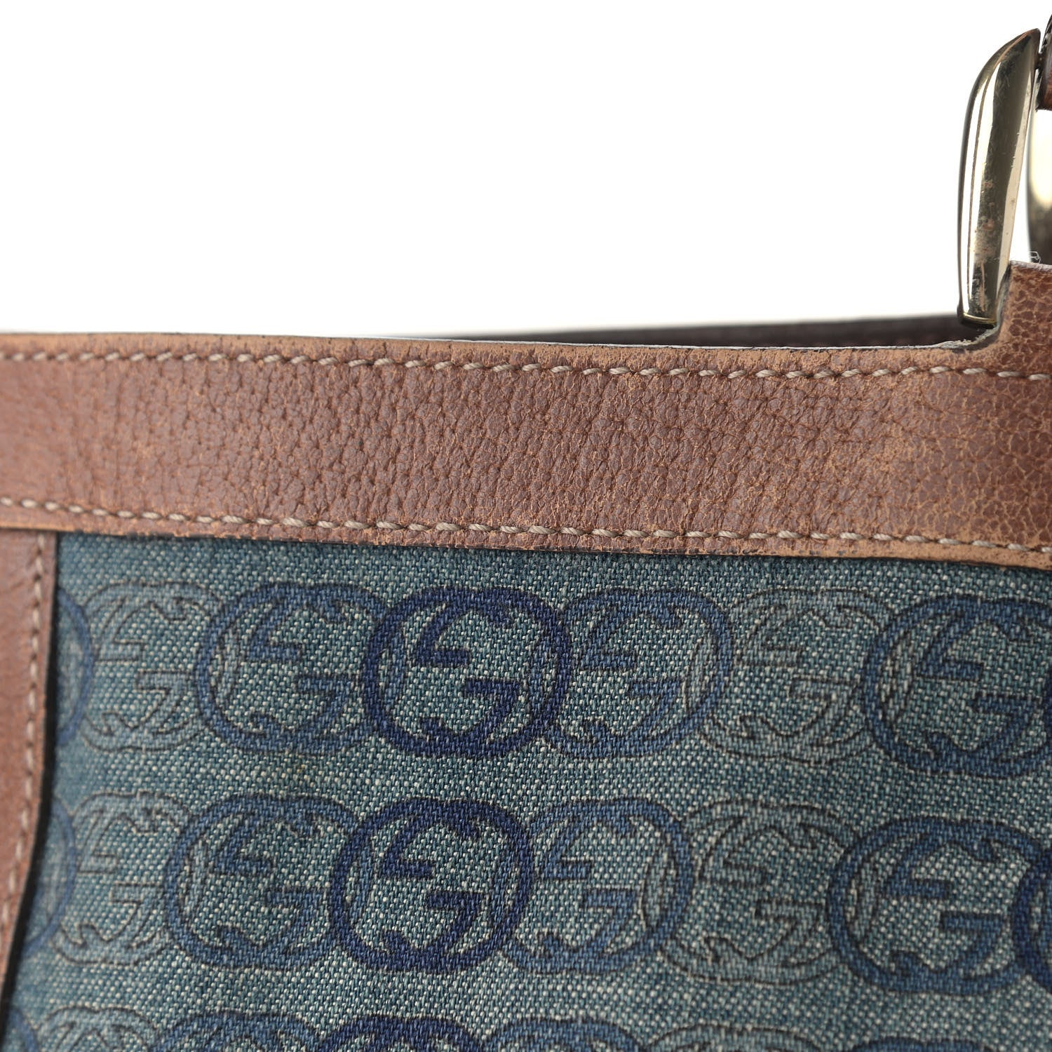 Gucci Denim GG Large Abbey Tote Blue 16 of 16