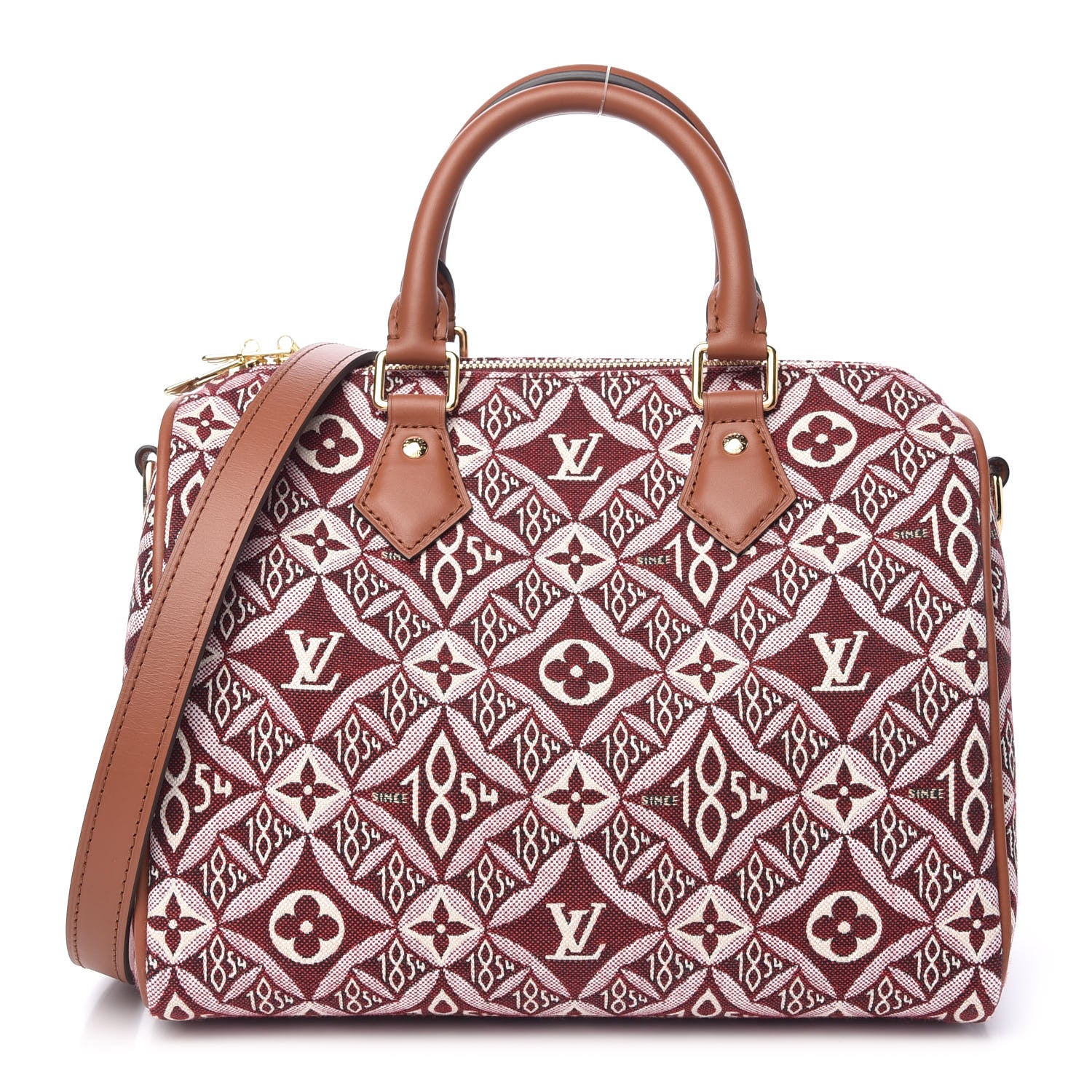 Louis Vuitton Jacquard Since 1854 Speedy Bandouliere 25 Bordeaux 1 of 10