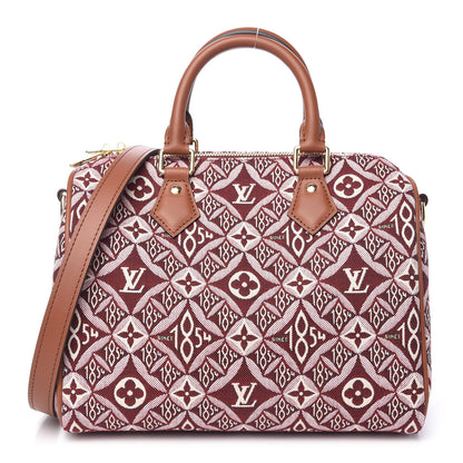 Louis Vuitton Jacquard Since 1854 Speedy Bandouliere 25 Bordeaux 1 of 10