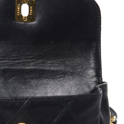 Chanel Lambskin Quilted Flap Waist Belt Bag Black 15 of 15