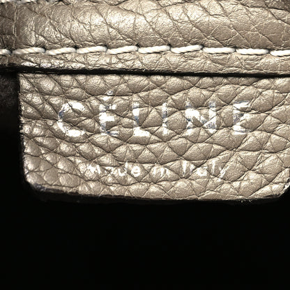 Celine Drummed Calfskin Nano Luggage Souris 6 of 14