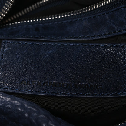 Alexander Wang Pebbled Lambskin Rocco Black Silver Hardware 6 of 9