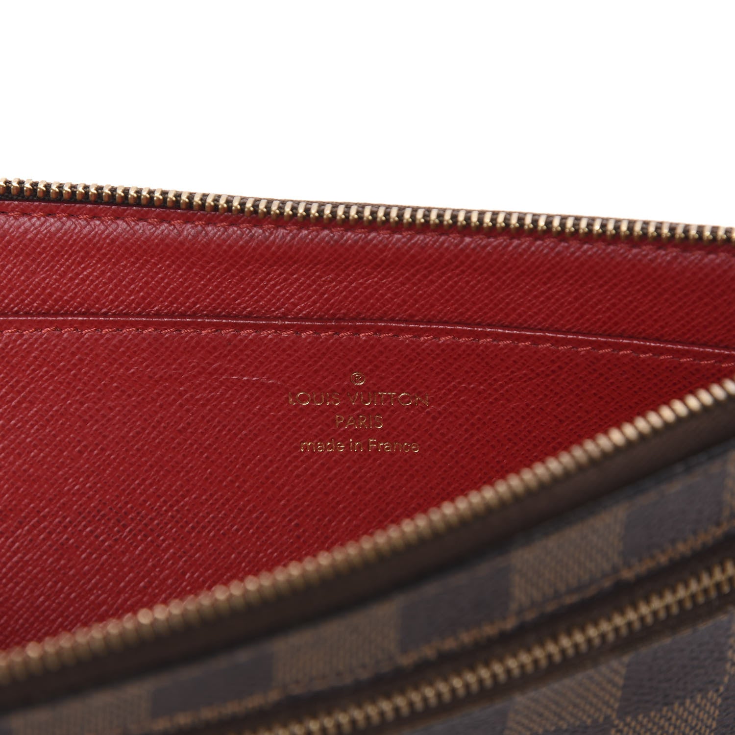 Louis Vuitton Damier Ebene Complice Trunks and Bags Wallet Red 5 of 5