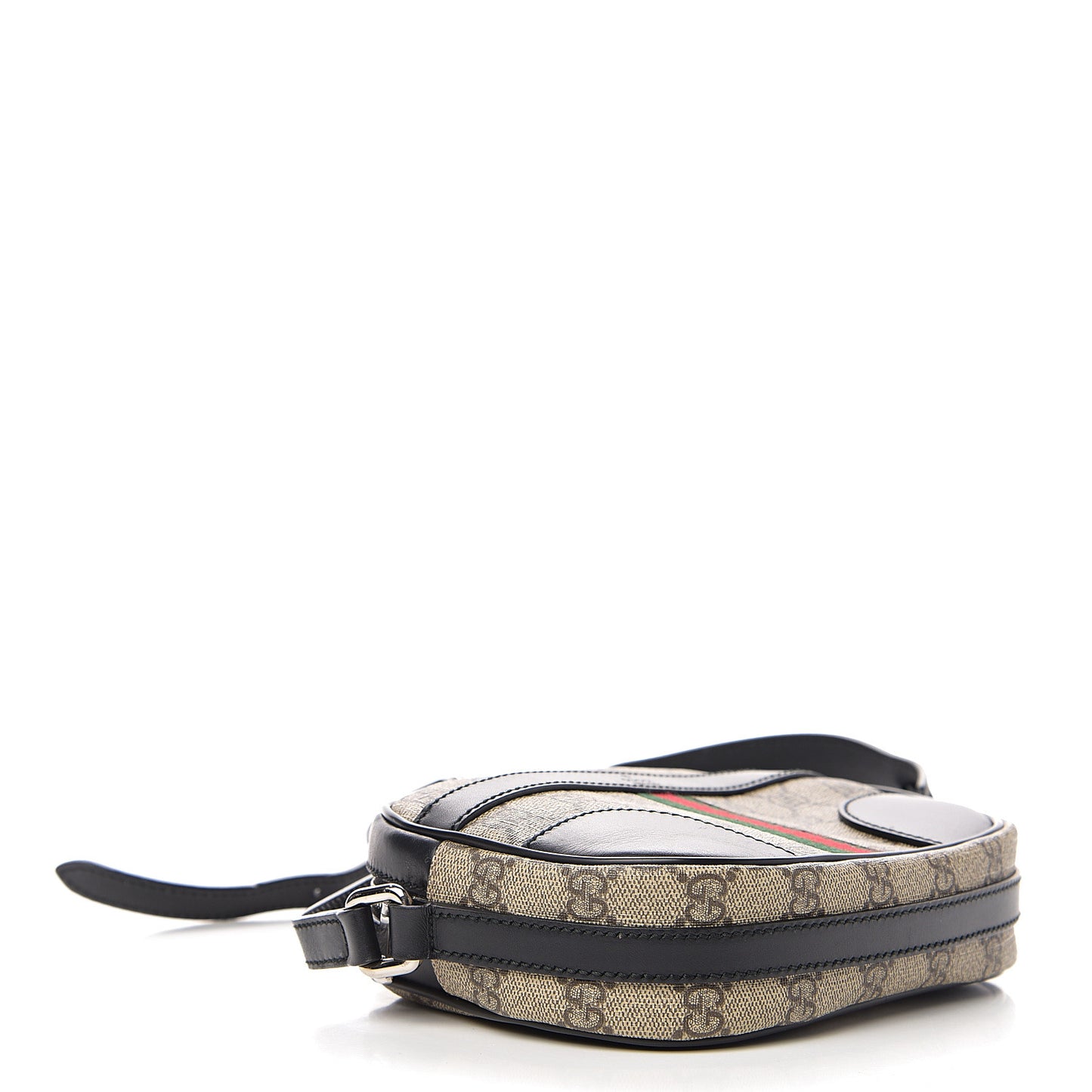 GG Supreme Monogram Web Small Shoulder Bag Black