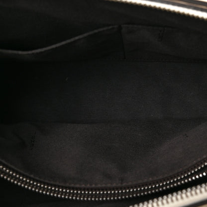 Fendi Vitello King Logo Embossed Medium By The Way Boston Bag White Ice 5 of 8