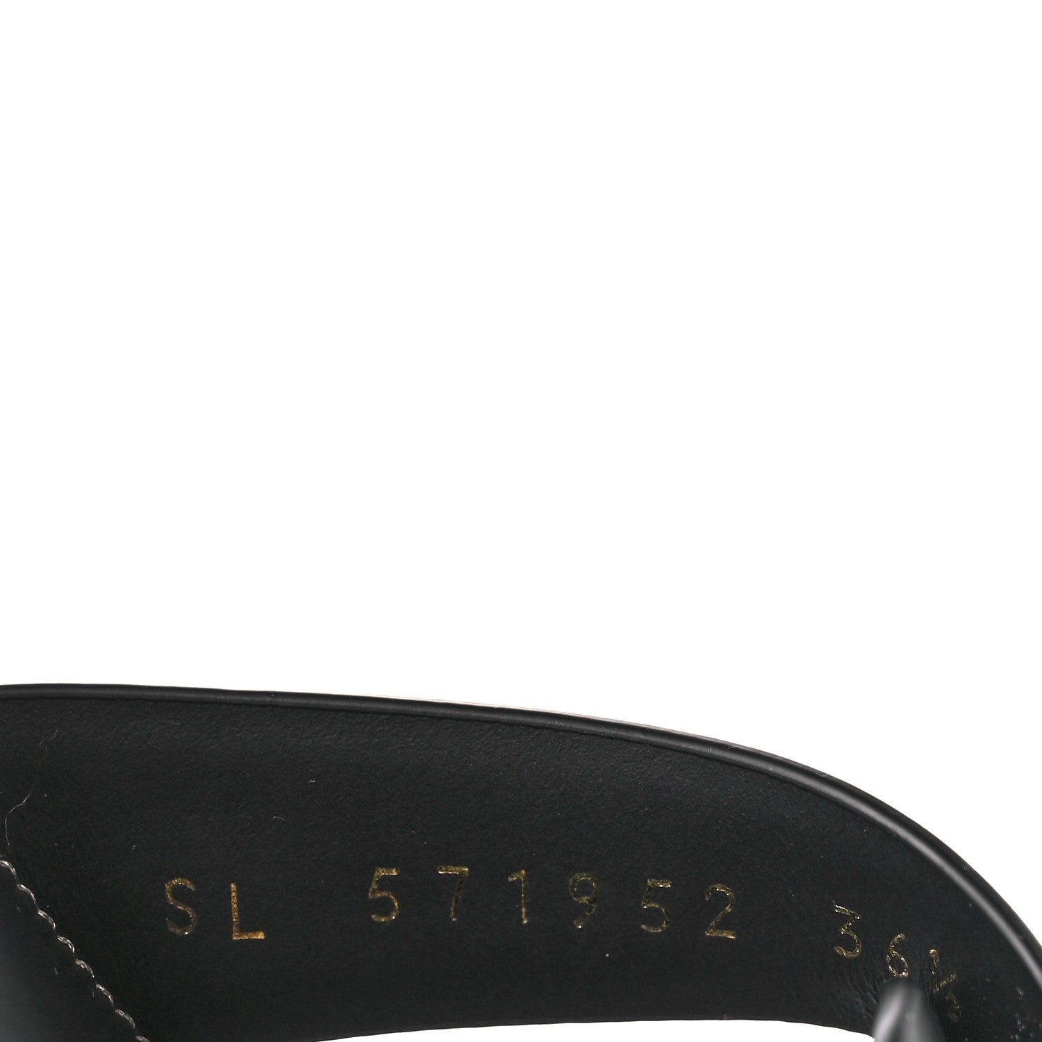 Saint Laurent Calfskin Tribute 05 Slide Sandals 36.5 Black 9 of 9