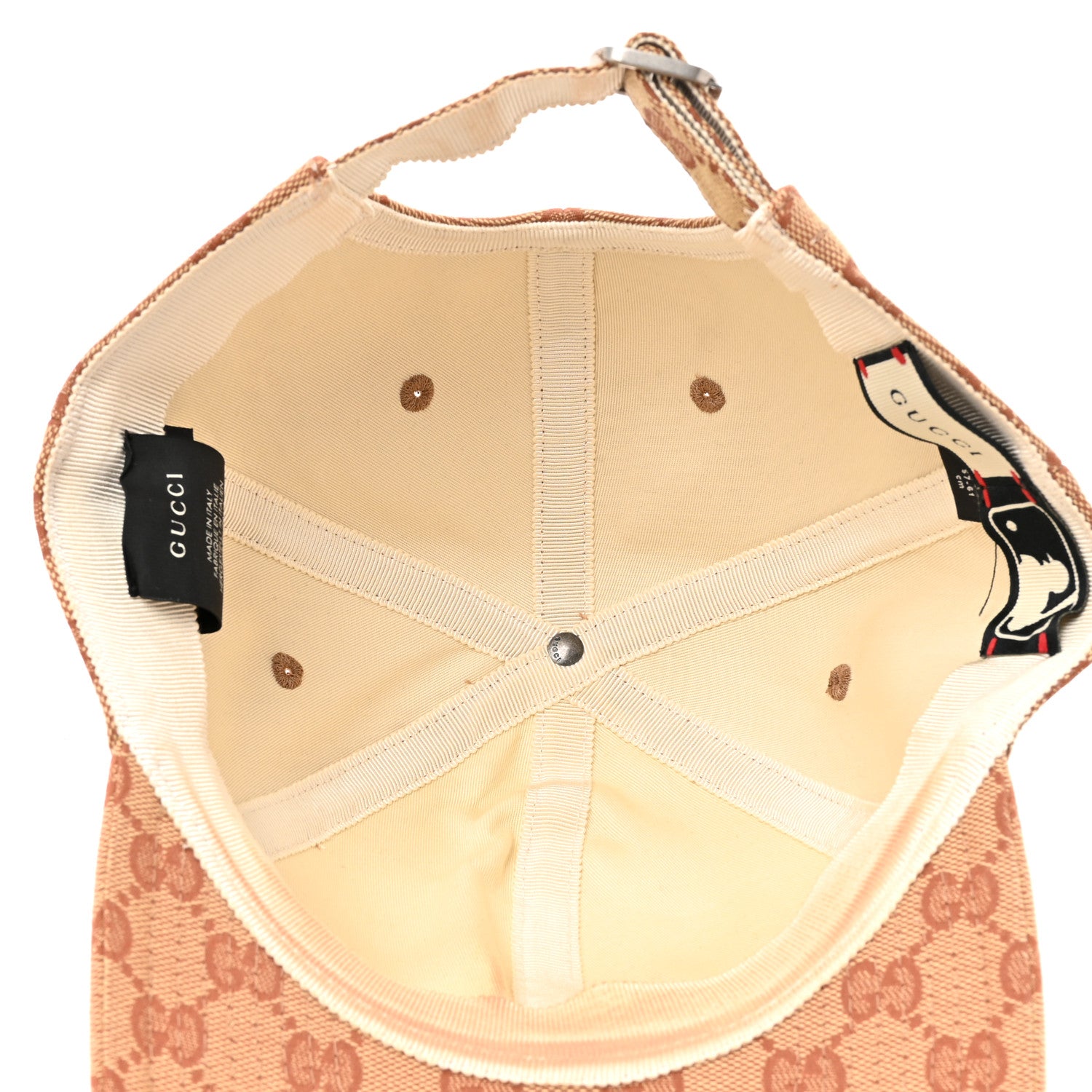 Gucci X MLB Monogram LA Dodgers Baseball Hat 57-61 Beige Ruggine 7 of 10