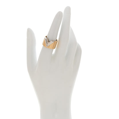 Louis Vuitton Brass Essential V Ring M Gold Silver 2 of 6