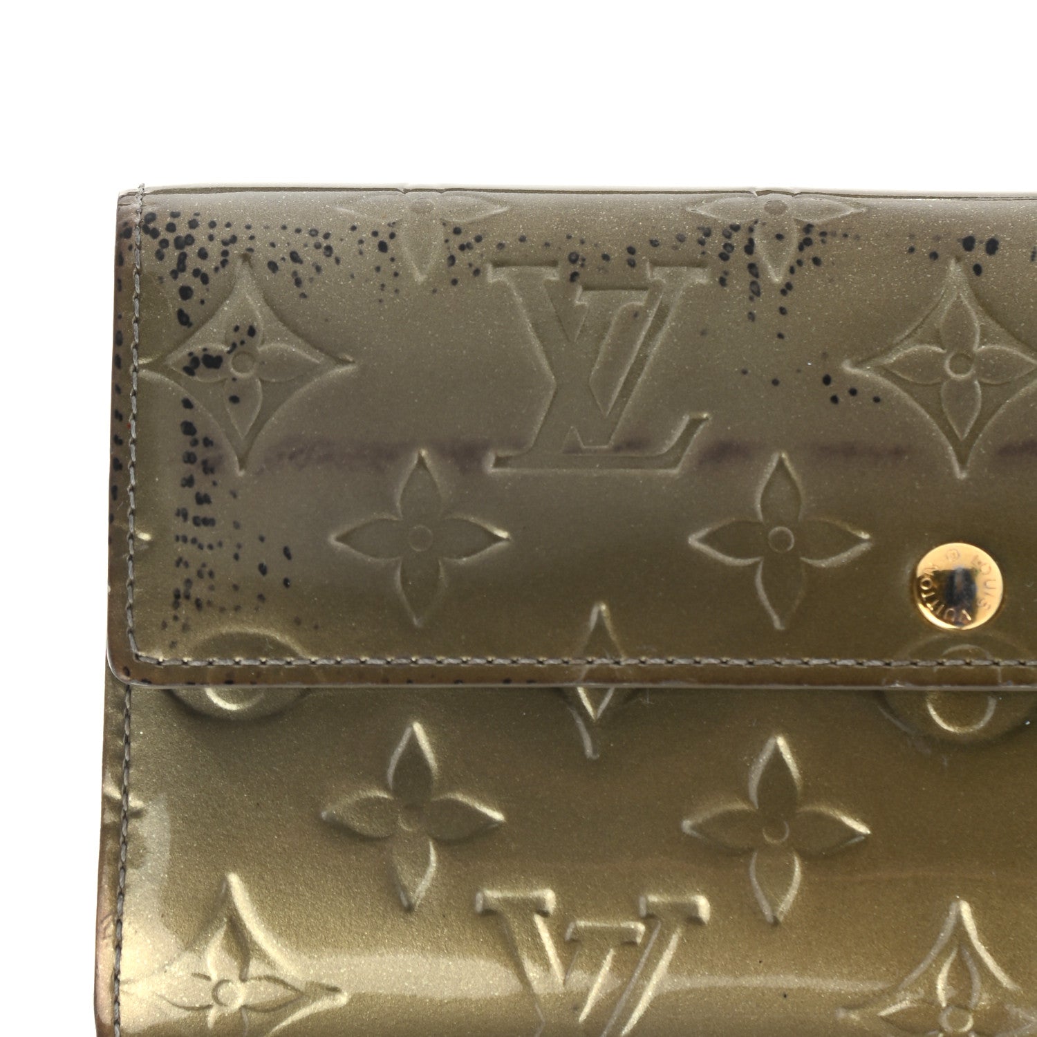 Louis Vuitton Vernis Sarah Wallet Gris Art Deco 8 of 8
