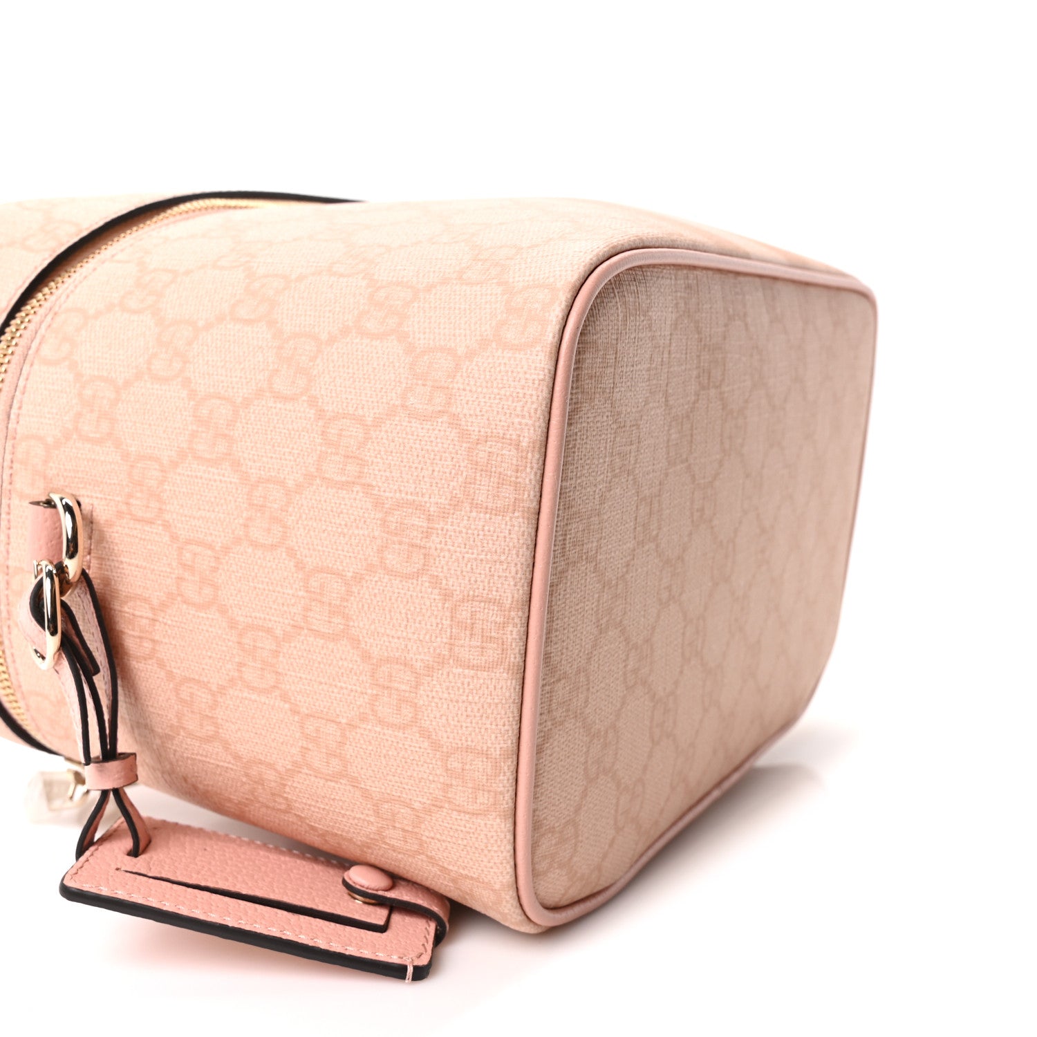 Gucci GG Supreme Monogram Textured Savoy Medium Beauty Case Pink 9 of 10