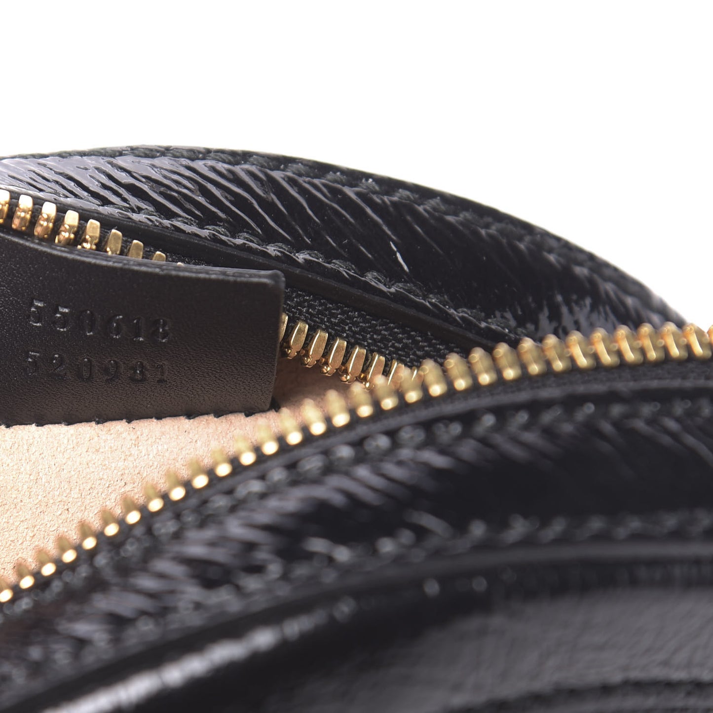 Suede Patent Web Mini Ophidia Round Shoulder Bag Black